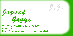 jozsef gagyi business card